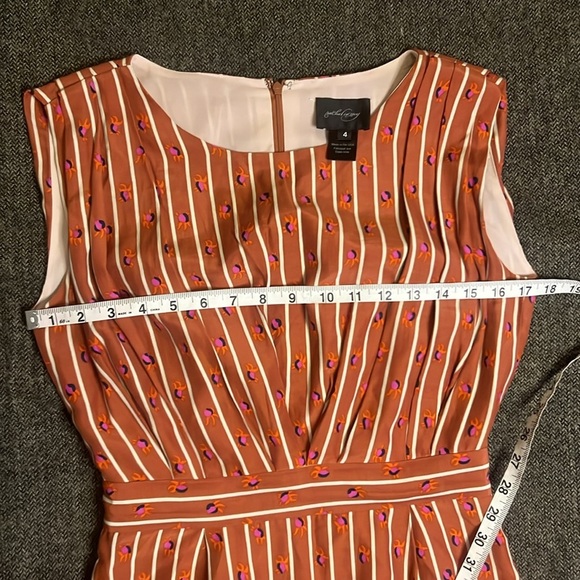 Anthropologie Silk Blend Rachel Comey Sleeveless Dress with Cute Crab Print Sz 4 - Picture 5 of 12